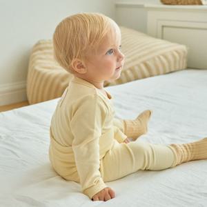 유아 실내복 아기 내복 모달 소프트 9부 옐로우