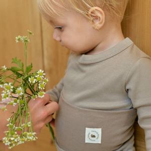 유아 실내복 아기 내복 모달 소프트 9부코코아