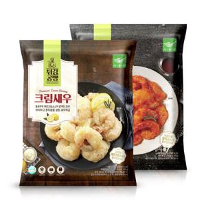 튀김공방 칠리새우 400g 1개 + 크림새우 400g 1개