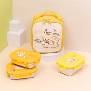 릴팡 포켓몬스터 3단 스텐도시락 보온보냉가방세트