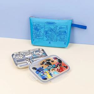 릴팡 또봇 슬림핏 스텐식판 가방세트