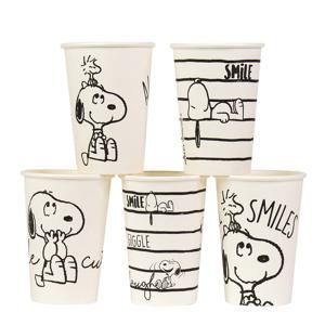 릴팡 피너츠 스마일 스누피 홈파티 모노톤 종이컵20P_390ml(13)
