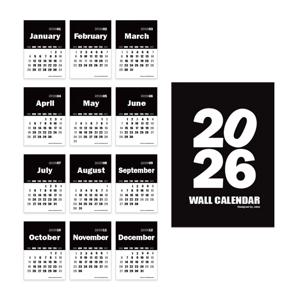 2026년 블랙 인테리어 거실 액자 벽 감성 캘린더 달력 벽장식 벽꾸미기