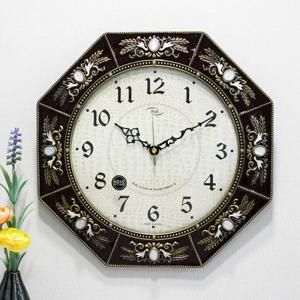 무소음 쥬얼리 대형 팔각형 신주도금 주물 벽시계 HCA-642G