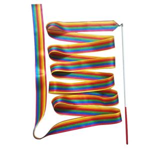 무지개 리듬 체조 리본 막대 마루운동 줄 4M DD-12840