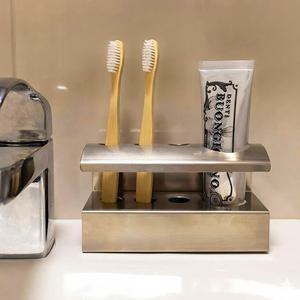 무타공 304 스텐 하이진 칫솔꽂이 치약걸이 스테인리스 욕실정리 칫솔 치약꽂이 거치대