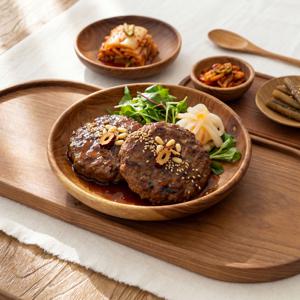 티크나무 우드 원형플레이트 (소)