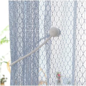 메이든 안방 블루 망사 속커튼 리드밴드 커튼 맞춤제작 이음선없는 거실 나비주름 커튼