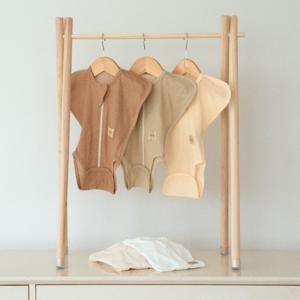 유아용 오가닉 메쉬 속싸개 수트 (카멜)