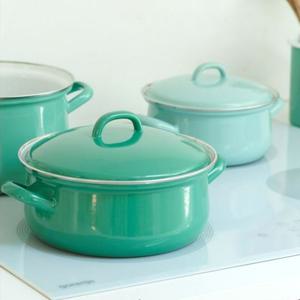 네이처그린 법랑 양수냄비 20cm