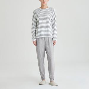 여 스마트 코튼 조거핏 라운지 팬츠_솔리드