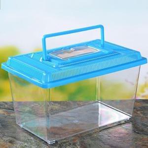사각 곤충 채집통 (대형) 어항 소동물 임시격리 자연 탐험 관찰 투명 플라스틱 사육 박스