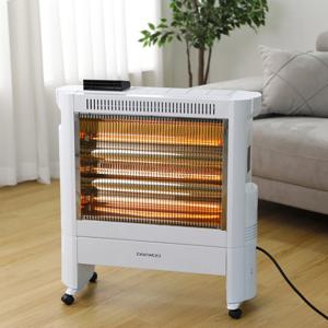 [리퍼]업소용 사무실용 대형 3단 카본 전기히터 온풍히터 리모컨형 CC5000F