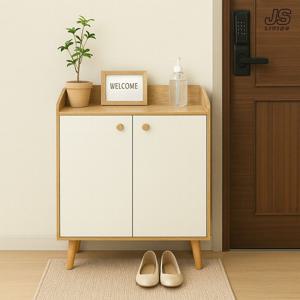 현관 신발장 원목 슬림 신발 정리대 틈새 슈즈렉 4단 선반 수납장 신발 정리함 우드