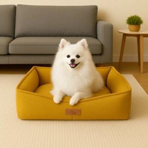 따뜻한 모직 애견 강아지 사각방석