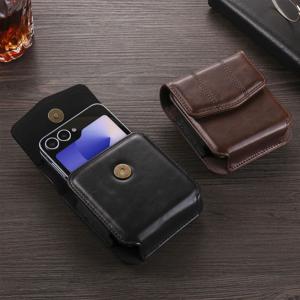 지스 갤럭시 z플립 호환 케이스 카드수납 벨트착용 PU가죽 JIS-ZPC-1