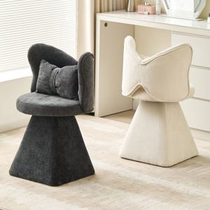 보브 화장대의자 회전 벨벳 등받이 화장대 스툴 의자