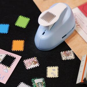 우표모양펀칭기 데콥 우편 스탬프 미니 펀치기 네모 대형 사각 다꾸 펀치 커팅기
