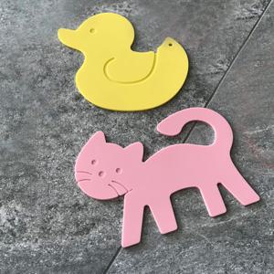 실리콘 냄비받침 오리 캐릭터