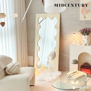 쿠폰가 77,503원~ / 마빌 웨이브 비정형 인테리어 전신거울 (700/850)