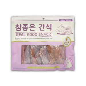 헬로도기 대용량강아지간식 강아지닭가슴살 육포 통 닭가슴살 600g