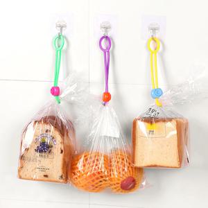 반영구 실리콘 전선정리 올인원 타이 과자집게 케이블타이 10P 세트 색상랜덤