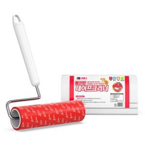 빨간맛 펫용 돌돌이 사선컷팅 테이프크리너 본체 3종세트