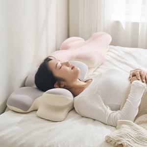 레스트코어 목이 편한 경추 베개 숙면 메모리폼 베개 1+1