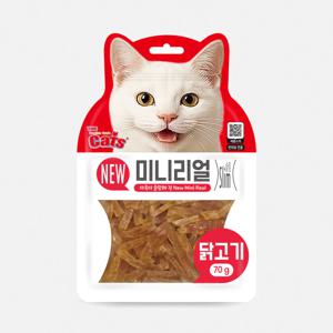 더캣츠 미니리얼 고양이육포 고양이간식 닭고기 70g