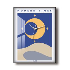 모던 포스터 달모양 문 벽시계 인테리어 액자시계