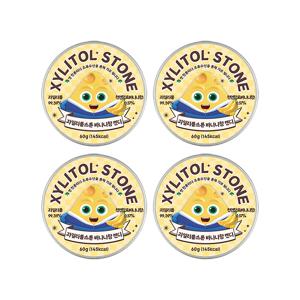 자일리톨스톤 바나나향 캔디 70g*4개