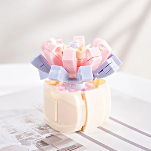 호환블럭 꽃블럭 미니다육핑크먼로 (JK2710-11)