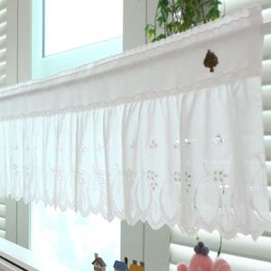 국산수제 / 나뭇잎 스칼럽바란스 / 주방바란스 / 주방커튼/ 가리개 / 가림막/미니 커튼