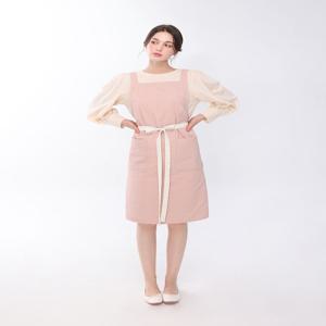 핑크 심플 베이직 생활방수 방수 앞치마 공방 카페 네일샵 미용실 개업 집들이 선물