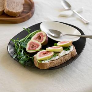 로셰 도자기 사각 생선 디저트 브런치 접시