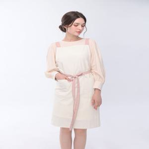 아이보리 심플 베이직 생활방수 방수 앞치마 공방 카페 네일샵 미용실 개업 집들이 선물