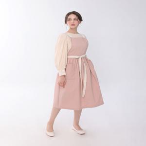 핑크 셔링 원피스 생활방수 방수 앞치마 꽃집 카페 네일샵 미용실 개업 집들이 선물