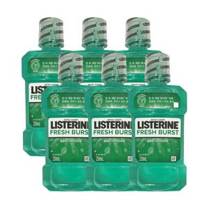 존슨앤존슨 리스테린 후레쉬 버스트 스피아민트향 250ml x 6개