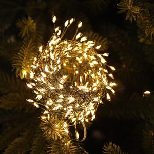 트리조명 LED 지네전구 1200구 세트(400구x3) 크리스마스 장식 어댑터 포함