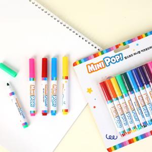 미니팝 12색 / 유아 자석 화이트 칠판 보드 마카 문구