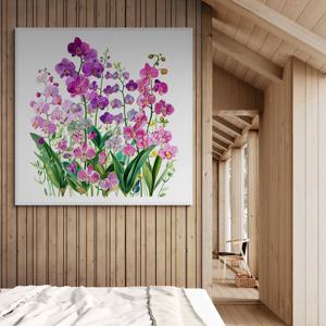 난초의 향연 알루미늄액자 꽃 플라워 자연 힐링 향기 거실 침실 원룸 카페 인테리어 액자