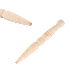 원목 뾰족 지압봉 ( 나무 손지압기 발 맛사지 스틱 휴대용 경락 두피 마사지봉 펜슬괄사 )