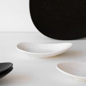 로셰 무광 도자기 타원 소스볼 양념 간장 종지 반찬 디저트 그릇 미니 찬기