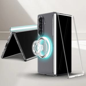 갤럭시 Z폴드 힌지 맥세이프 투명 하드 핸드폰 케이스