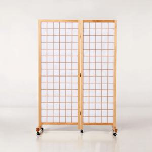 원목 바퀴병풍 인테리어 파티션 2단