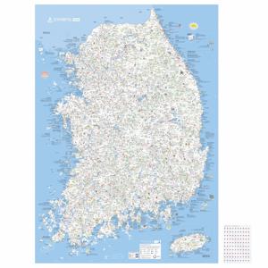 우리나라 지도 전국 여행지도 포스터