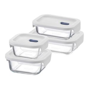 탑클라스 실리콘 내열유리 혼합 4개세트