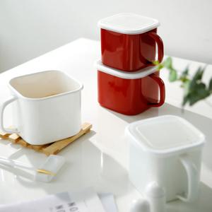 인덕션 사각 눈금계량 법랑 냄비 2.2L 2Colors