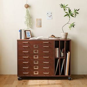 [리퍼] 누크 월넛 3단 수납 지류함 1000