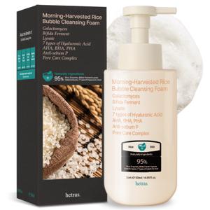아침햅쌀 버블 클렌징폼 500ml 저자극 약산성 클렌 폼클렌징